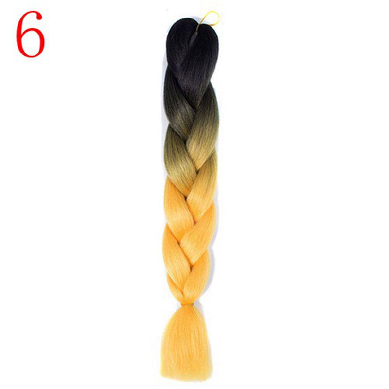 Ombre Hair Jumbo Braids Волосы Синтетические наращивания волос для женщин Розовый Красный Синий 102 Доступных цвета
