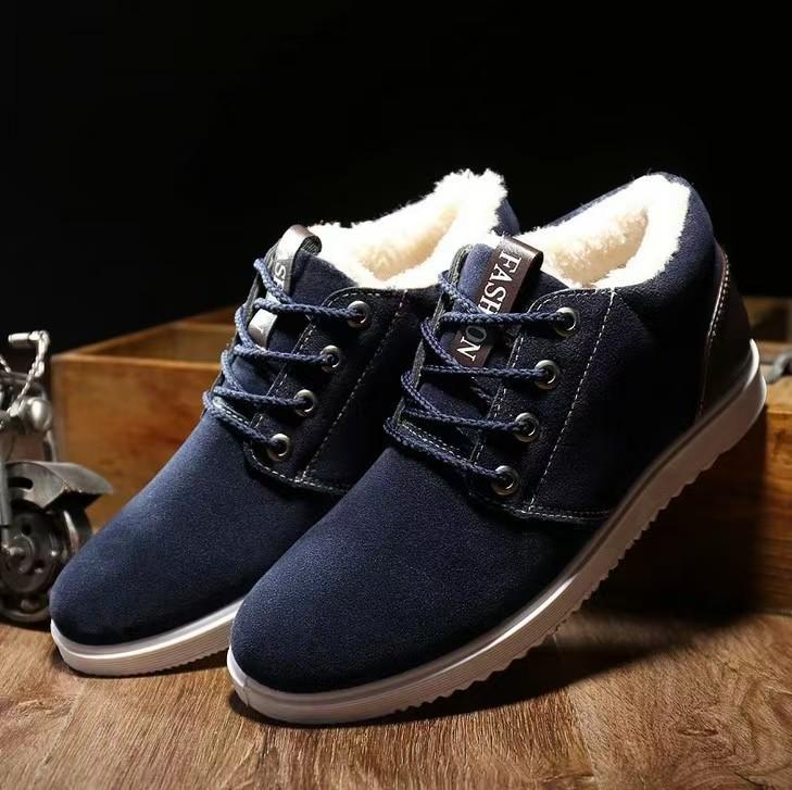 Men's Shoes, Autumn and Winter New Trendy Shoes, High Top Shoes, Versatile Sports and Casual Cotton Shoes, Men's Winter Plus Velvet Warm Snow Boots