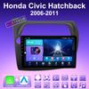 2 DIN Android Carplay Автомагнитола Для Honda Civic Хэтчбек 2006-2011 Мультимедийный Плеер Головное Устройство Стерео GPS Навигация BT WIFI 4+64ГБ