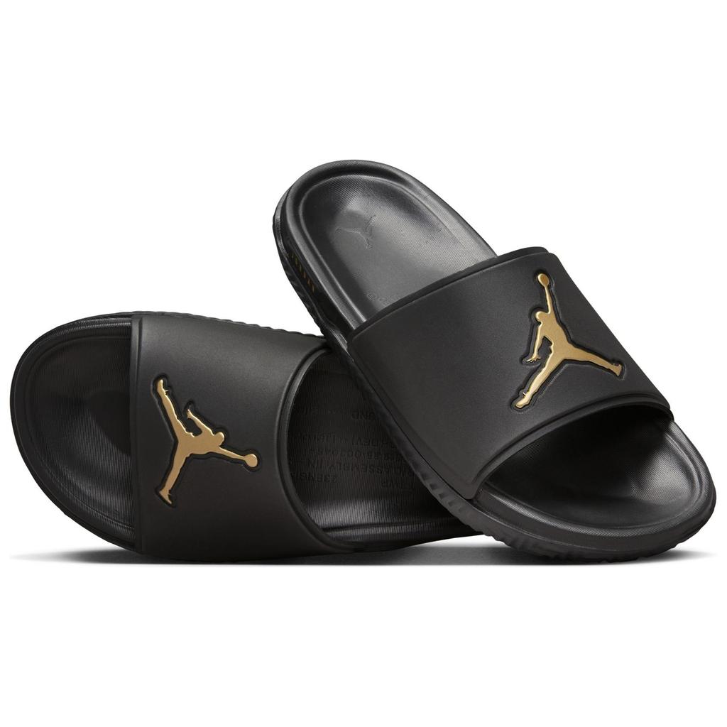 Air Jordan Jumpman Slide Black Metallic Gold Men Sneakers FQ1598-007