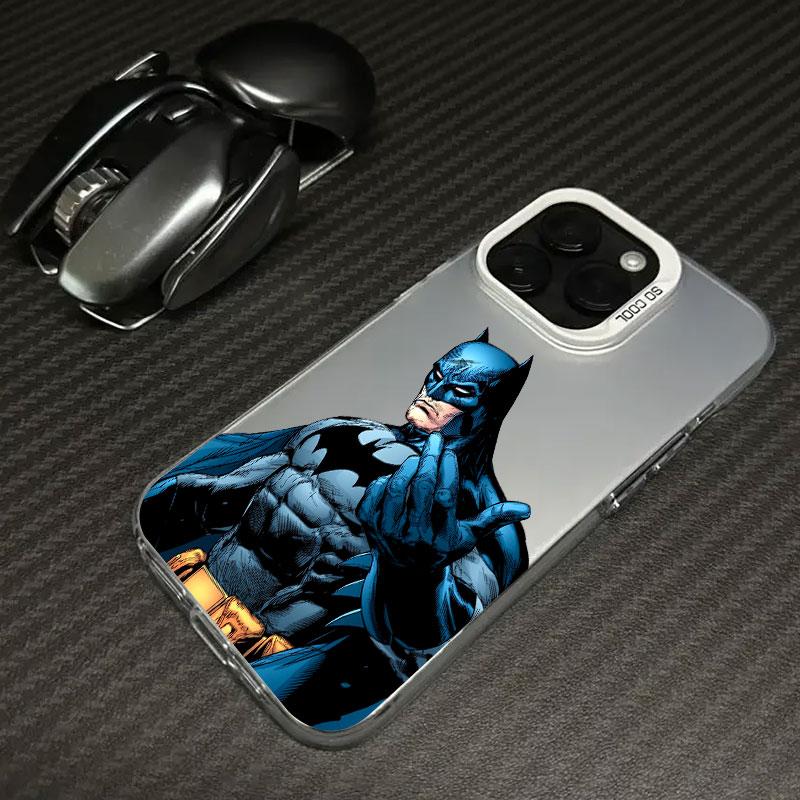 S-Supermans B-Batmans Phone Case For iPhone 11 12 13 14 15 16 17 Pro Max 16e 17E 17 Air Plus 13 Mini Shockproof Funda Back Cover