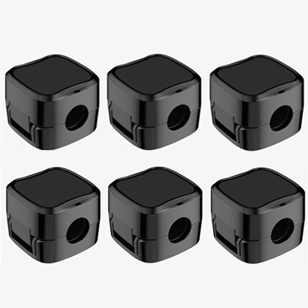 6 шт./компл. магнитные зажимы для кабеля, органайзер для кабеля, регулируемый держатель шнура под столом, держатель для организации кабеля