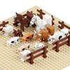 18 шт. Наборы строительных блоков с игрушками «Фермерские животные» MOC Аксессуары Кирпичики Лошадь Собака Свинья Корова Овца Совместимые кирпичики Детские подарки