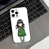 Прекрасный чехол для телефона серии Santoro G-Gorjuss для iPhone 17,16,15,14,13,12,11 Plus,Pro Max,XS, Мягкий силиконовый черный чехол
