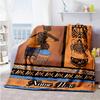 African Characteristics Customize Your Name Blanket Cozy Personalized Blanket Comfortable Great for Living Room Bed Livingroom Chair All-Season Use