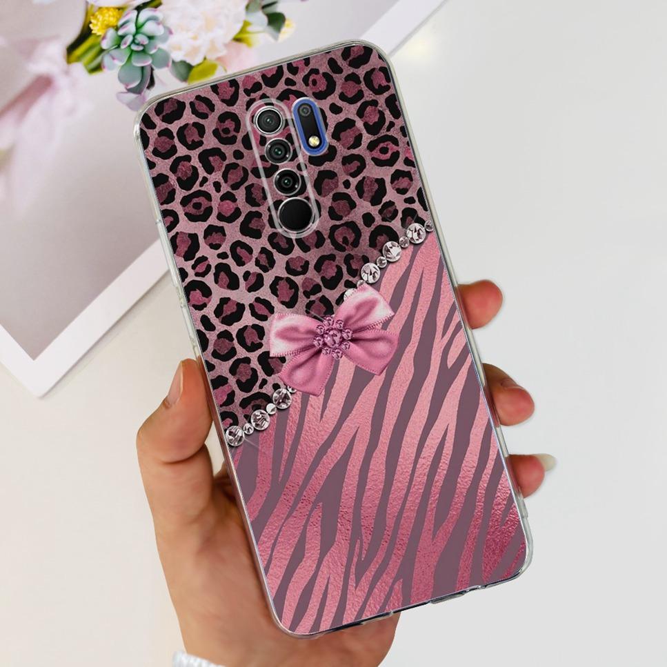 New For Xiaomi Redmi 9 Case Cute Cat Luxury Flower TPU Soft Silicone Clear Cover For Xiaomi Redmi 9 9A 9a 6.53"Bumper Phone Case