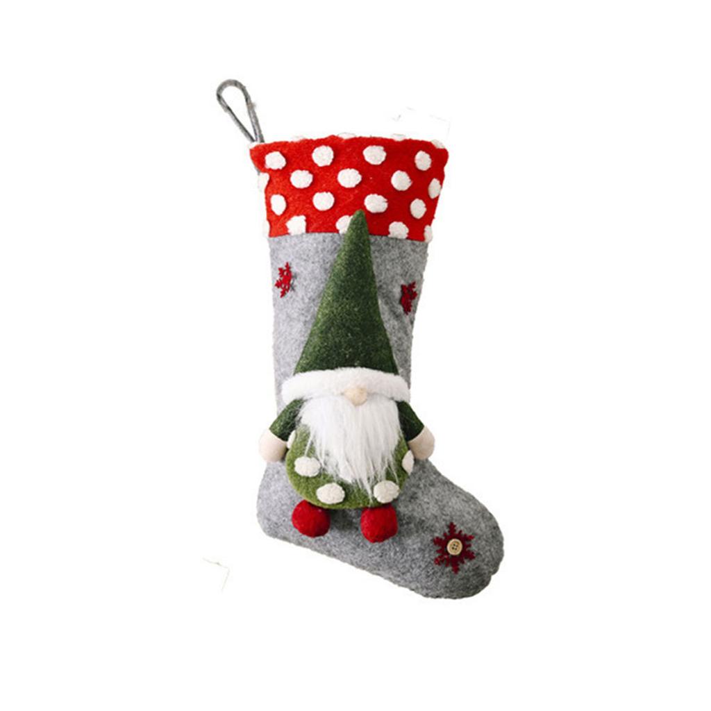 Christmas Decoration 2023 Big Boots Christmas Tree Decorations Candy Bag Santa Elks Snowman Christmas Sock