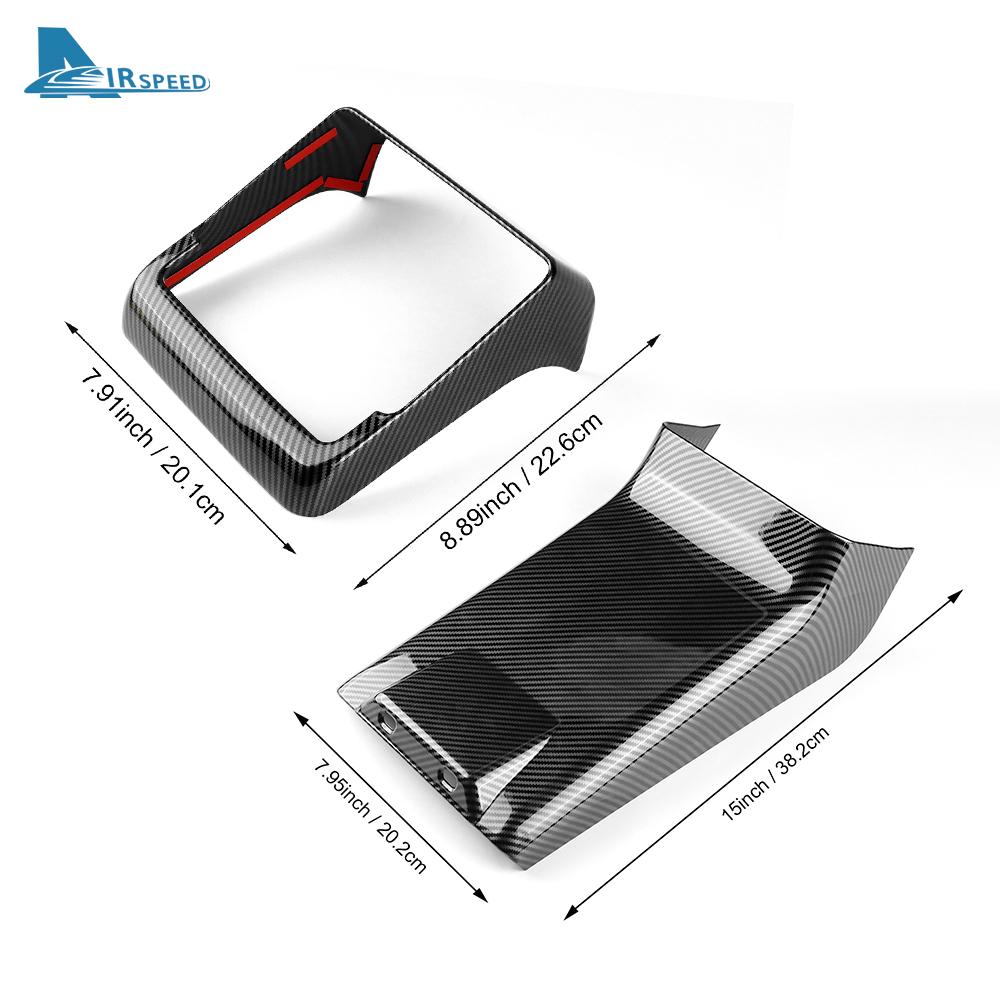 Защитная накладка заднего воздуховода кондиционера из АБС-пластика и углеродного волокна для Tesla Model 3 Highland 2025 Model Y Juniper 2025 Аксессуары