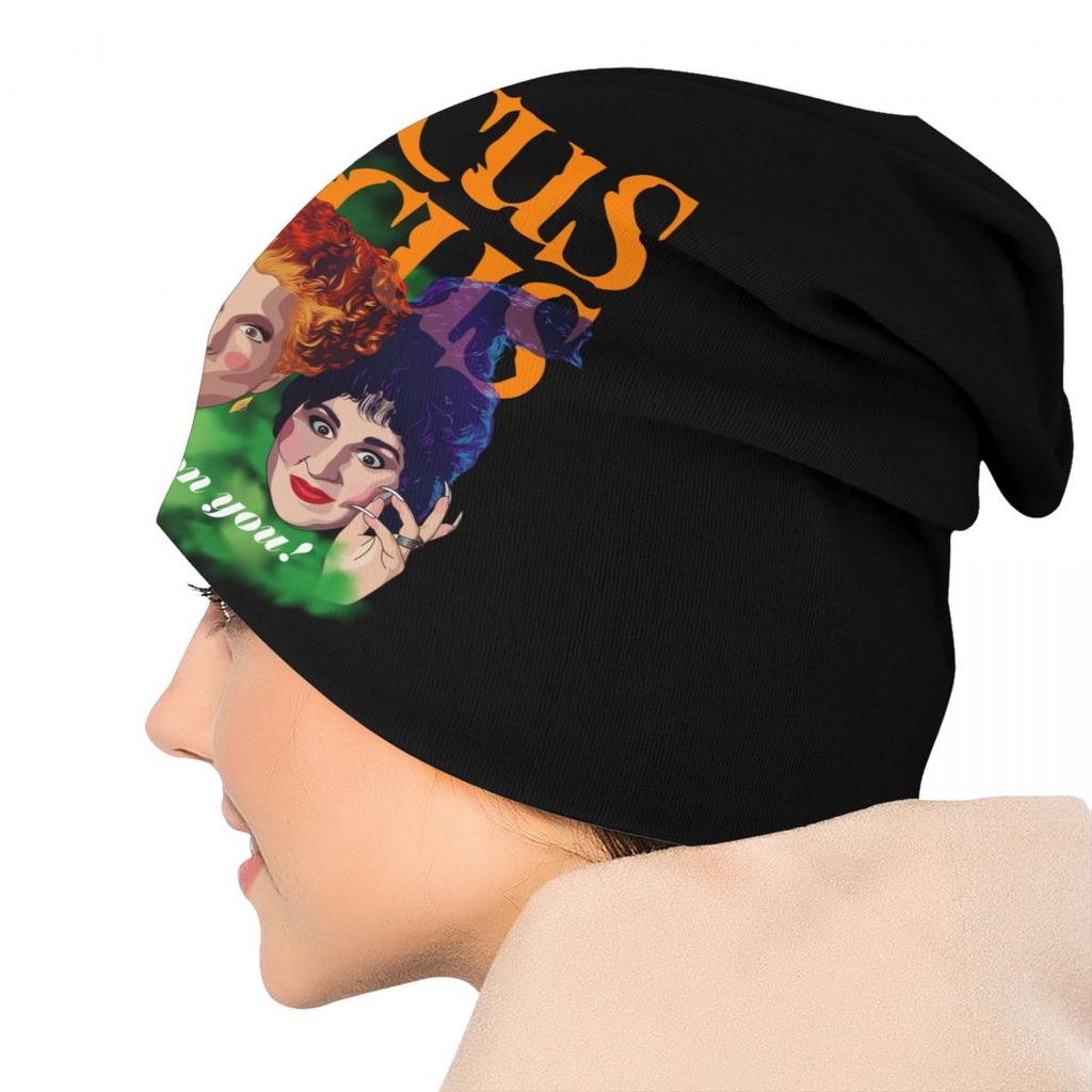 Шапка Hocus Sanderson Sisters Pocus, вязаные шапки, крутые шапки унисекс для взрослых, Хэллоуин, ведьма, фильм ужасов, зимние теплые шапки, шапка