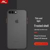 Элегантный матовый черный силиконовый чехол для iPhone