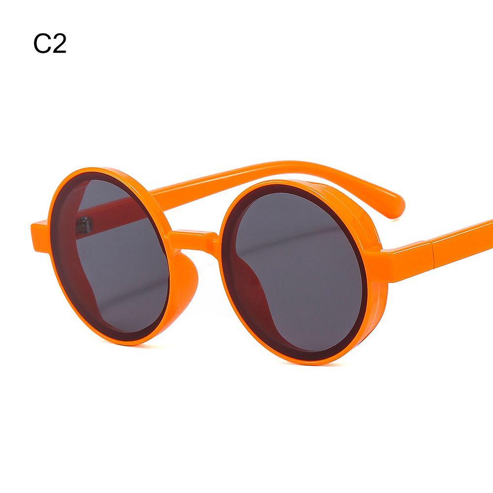 Оранжевые ретро солнцезащитные очки рок-н-ролл круглые хип-хоп очки панк солнцезащитные очки женские очки паровые очки