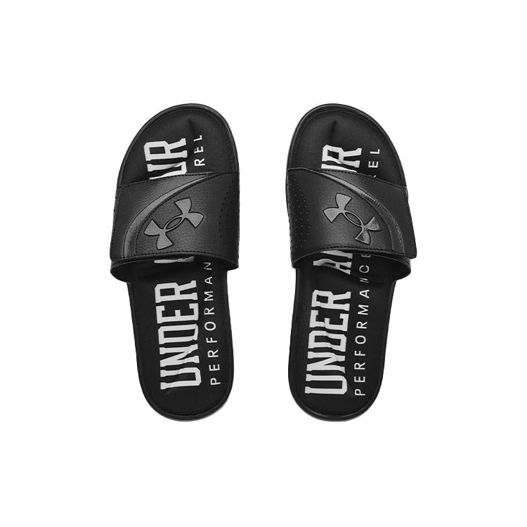 Under Armour Слайды Ignite 6 с графическим ремешком 'Черный' 3024451-001