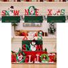 Wooden Christmas Cheerful Desk Decorations Featuring Colorful Santa Snowman Reindeer And