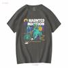 Винтажная футболка The Haunted Mansion Ghosts Хэллоуин Жуткий сезон Размер S 5XL с длинным или коротким рукавом винтажная Стиль стираной моды