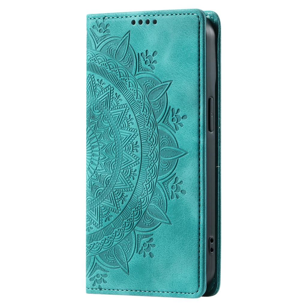 MOTO G14/Google 8Pro Leather Case: Frosted Totem Embossed, G84 Card Slot, Flip Magnetic Design