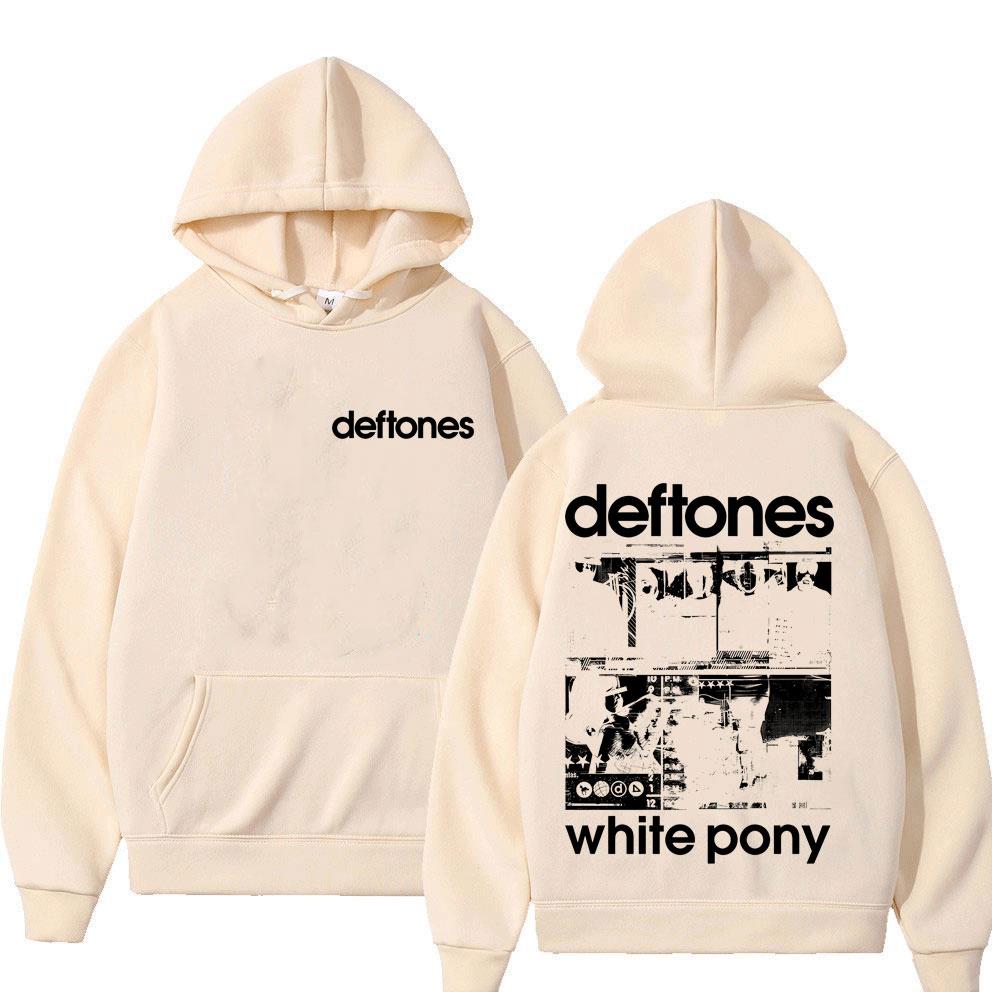 Rock Band Deftones White Pony Graphic Hoodie Men Women Hip Hop Alternative Heavy Metal Popular Streetwear Male Fashion Hoodies