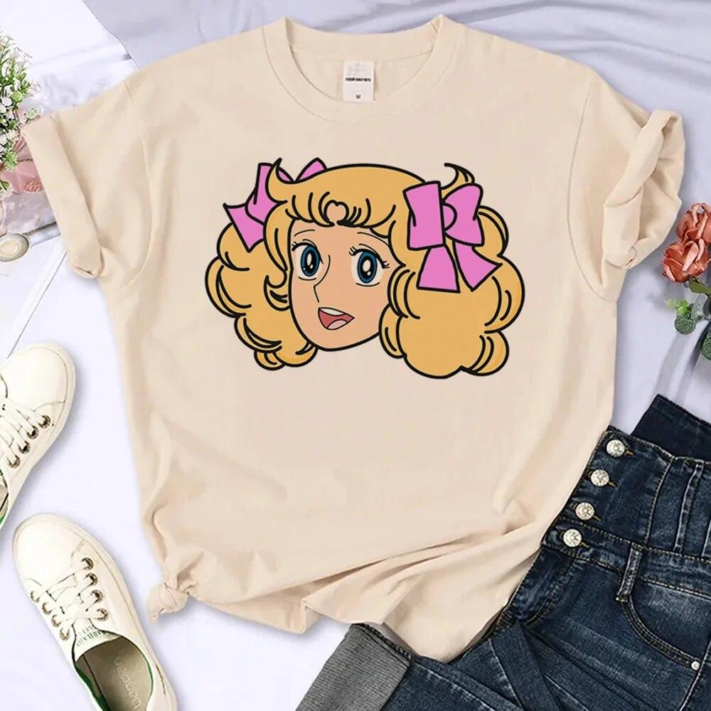 Футболка Candy Candy, женская футболка унисексга, одежда для девочек в стиле комиксов в стиле аниме