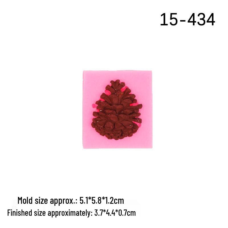 Christmas Pinecone Fondant Silicone Mold for Cake Decoration and Chocolate Baking