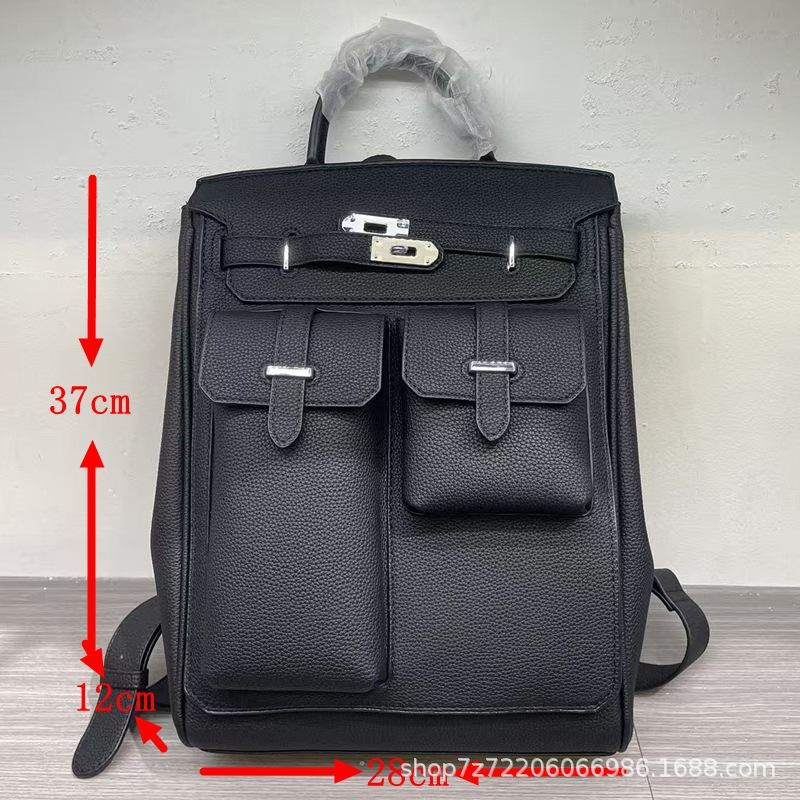 Повседневная текстура кожи рабочая поездка портативный, через плечо мужские и женские нагрудные сумки модный рюкзак школьная сумка тренд