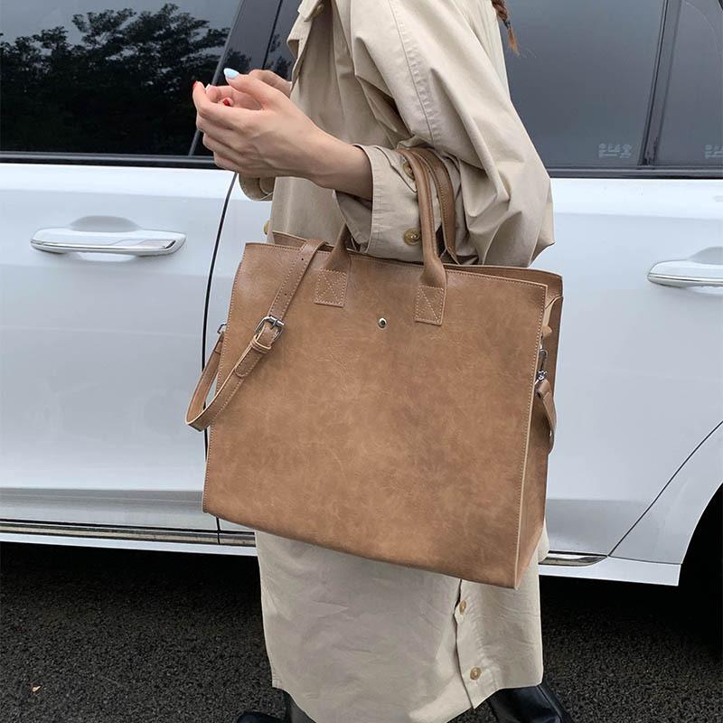 Большая сумка женская большой вместимости 2025 новая фактурная сумка для компьютера сумка через плечо сумка кроссбоди сумка для поездок портативная сумка-тоут