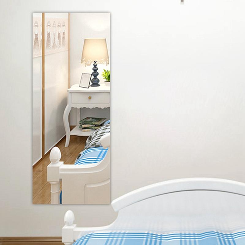 Самоклеящиеся наклейки на зеркало Гибкие зеркальные листы Разрезаемые настенные зеркала DIY PET Не стеклянные наклейки на зеркало Зеркальная стена