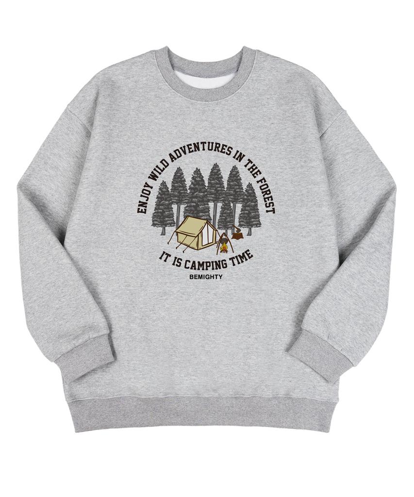 BEMIGHTY Forest Camp Brushed Oversized Sweatshirt [Black]