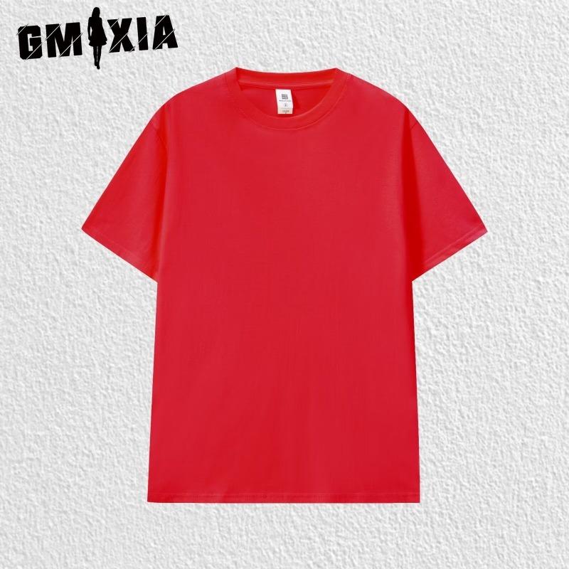 GMXIA Хлопковая футболка с коротким рукавом, мужская модная свободная рубашка с половиной рукава, сострадательная рубашка с принтом