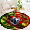 Portugal National Football Team Round Area Rug,Carpet Rug for Living Room Bedroom Sofa Playroom Decor,Non-slip Floor Mat