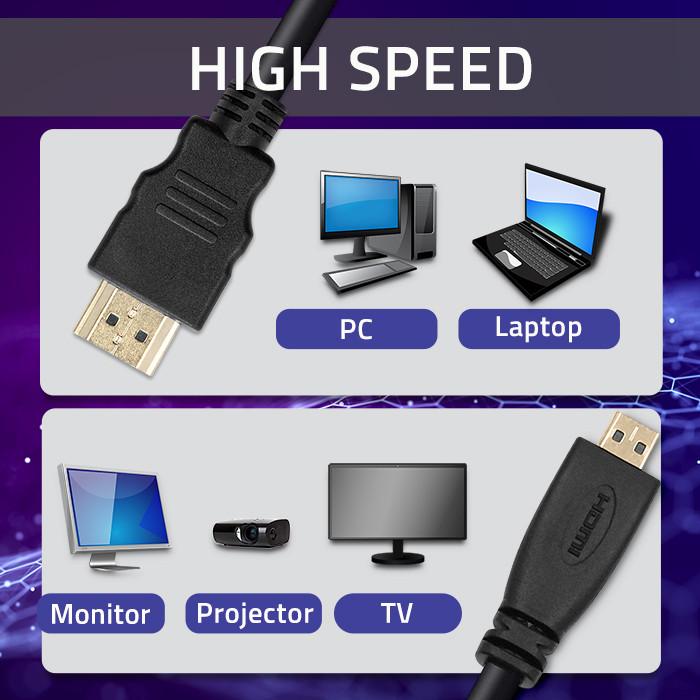Qoltec Kabel HDMI v1.4 | Micro HDMI | High speed | 4K | 30Hz | GOLD | 3m
