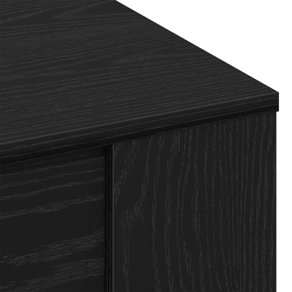 Coffee Table Black Oak Look 102 x 55 x 45 cm Engineered Wood