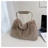 Versatile High-end Plush Fashion Commuter Foreign Style Chain Single Shoulder Crossbody Women's Bag 2025 Autumn Portable Underarm Bag