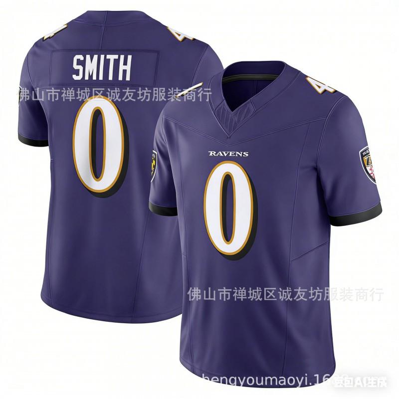 Ravens 3 Smith Football Jersey Mens 3rd Gen Black Sports Shirt