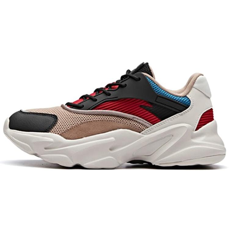 (WMNS) ANTA Lifestyle Retro 'Grey Red' Women's 12848883-6
