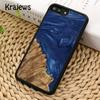 Krajews wood resin glue gel Phone Case Cover For iPhone 17 Air 16 15 14 plus 12 13 pro max coque Shell Fundas