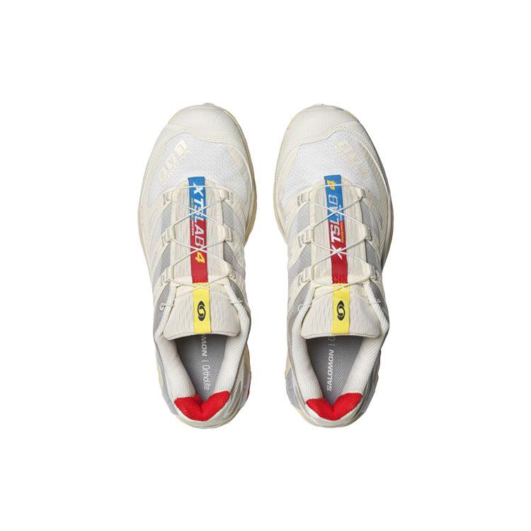SALOMON XT 4 OG Удобные Устойчивые к истиранию Поддерживающие Низкие уличные ботинки Унисекс Бежевый Серый L47133100