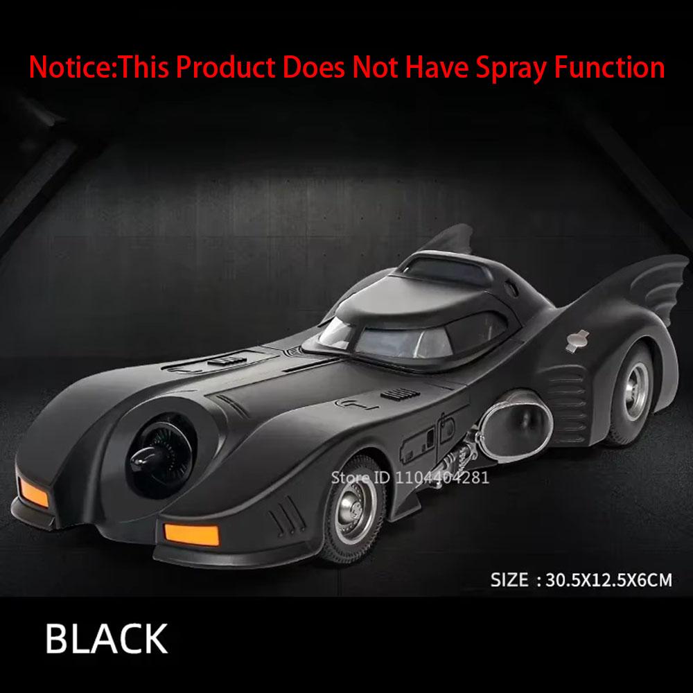 1:18 Сплав Бэтмобиль 1995 1989 Модель спортивного автомобиля Игрушки Литая машина Управление передними колесами Звук Свет Миниатюрный автомобиль Подарок на день рождения