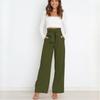 Spring and Summer Fashion Workplace Women's Trousers Casual Wide-leg Trousers with Belt Temperament Pants