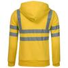 UK Mens Visibility Hooded Sweatshirt Jumper Tops Railway Work Jacket Outwear New