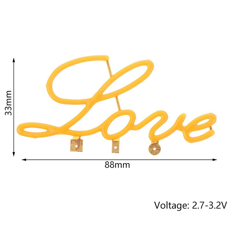 Аксессуары для лампочек Diy 3V Led Edison гибкая буква Love нить накаливания свеча диод предложение вечеринка свадьба атмосфера украшение свет
