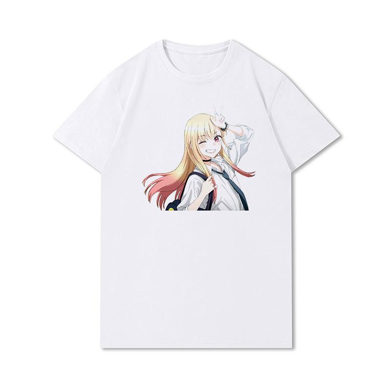 Футболка Marin Kitagawa для женщин, футболки с короткими рукавами в стиле аниме для девочек, топы в стиле Харадзюку