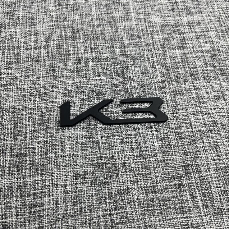 Applicable K3K5 Kaiku K8 rear trunk logo modified trunk logo sticker black decorative car sticker