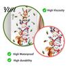 Holiday Window Clings Christmas Wall Stickers with Snowman Santa Claus Elf Patterns, Peel And Stick Watercolor Cartoon Indoor Outdoor Ornaments Decals