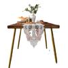 Lace Table Runner White TV Cabinet Tablecloth Wedding Table Decoration Centerpieces Modern Elegant Luxury Home Decor
