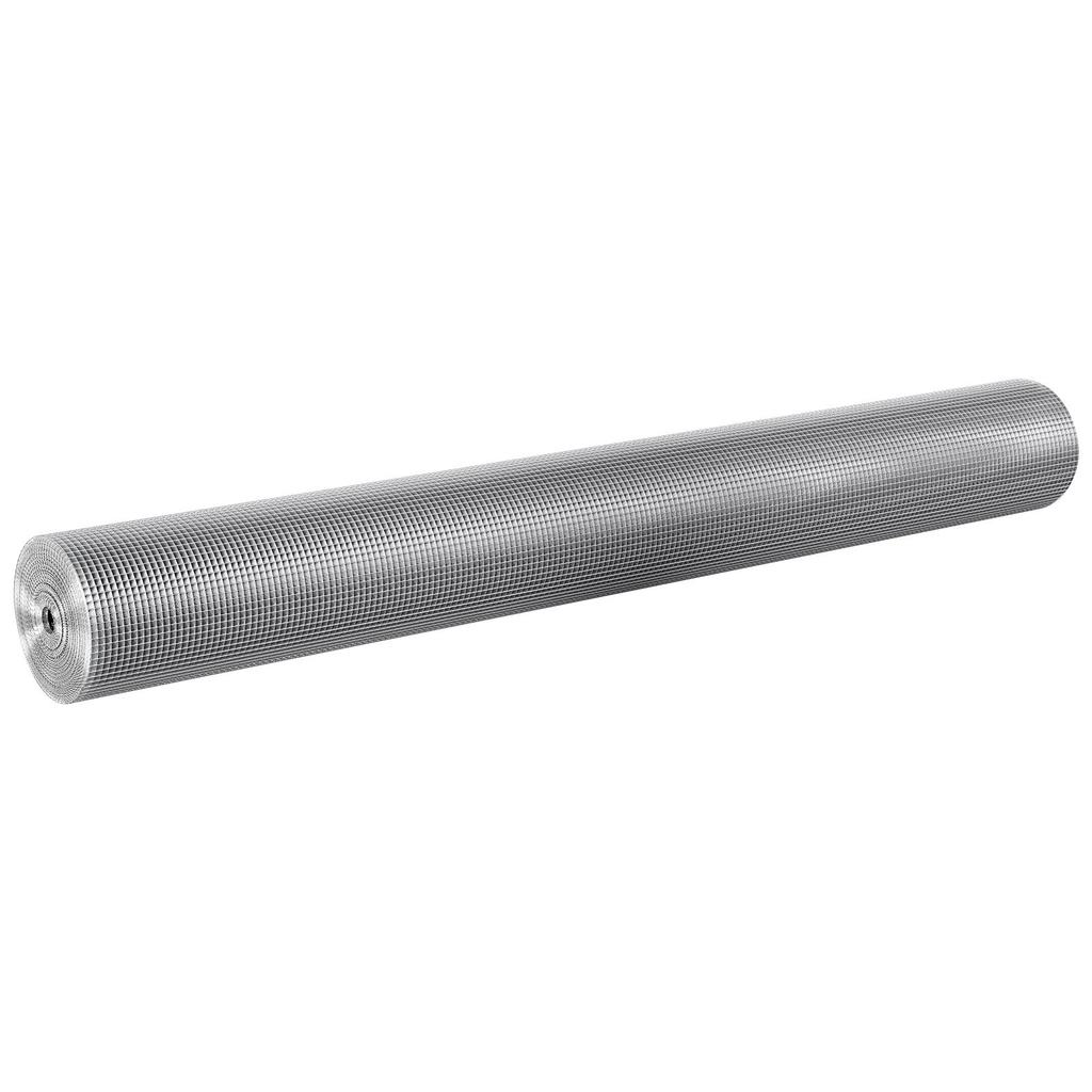 VEVOR Hardware Cloth 6.35 mm 1220 mm x 15.24 m 23 Gauge Chicken Wire Fence, Hot-Dip Galvanized After Welding Metal Wire Mesh Roll