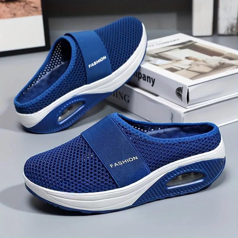 Женские кроссовки на воздушной подушке с ортопедической платформой для женщин, сетчатые легкие женские кроссовки на танкетке Zapatos De Mujer