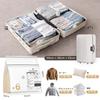 TAILI Vacuum Compression Bags for Clothing, No Vacuum Cleaner Needed, 3D Pack, Cube Vacuum Bags,