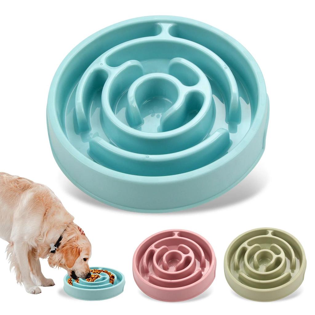 Миска для медленного кормления собаки, веселая, нескользящая, предотвращающая заглатывание, медленная подача корма, экологичная миска для собак, для больших, средних, маленьких собак, щенка