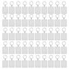50Pcs Photo Frame Keyring Rectangular Transparent Key Ring Chain Keychain Picture Holder Pendant