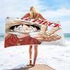 Anime Character Printed Square Microfiber Beach Towel Quick Dry Bath Towel For Shower Swimming