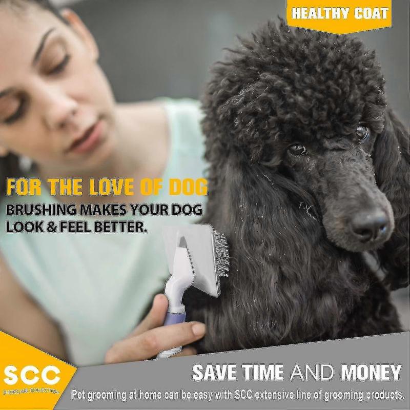 Brush For Dogs And Cats Pet Grooming Dematting Brush Effectively And Effortlessly Remove